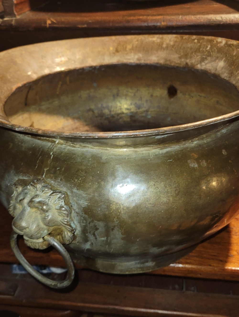Vintage Brass Planter